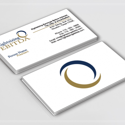 Rightsizing EBITDA Business Card Design