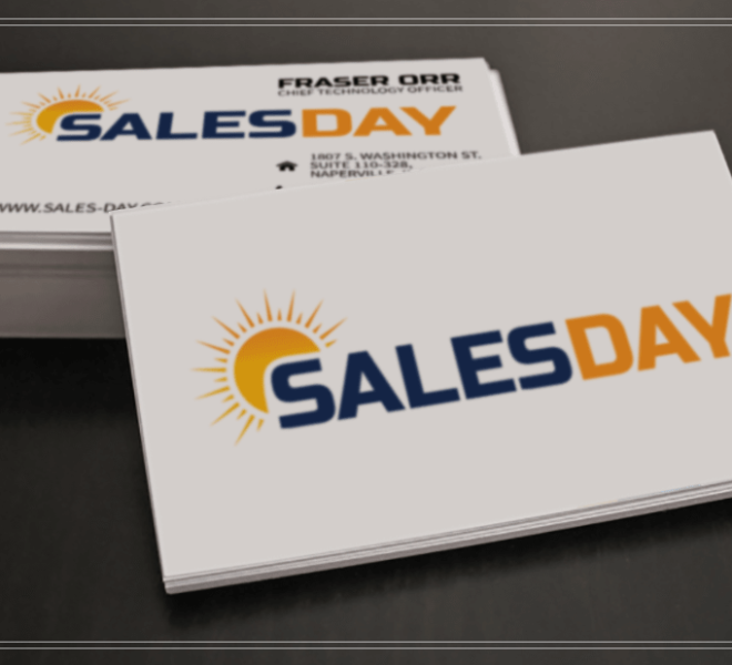 Sales Day Business Card Design