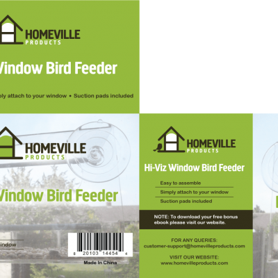 Homeville Products Birds' Feed Box Design