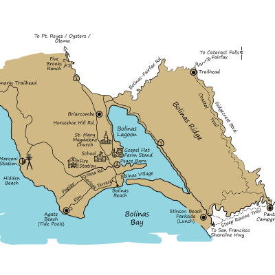 Bolinas Map Colored